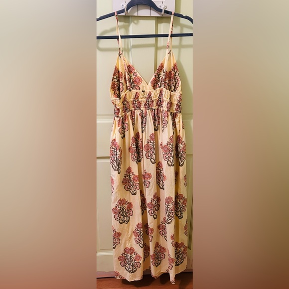 J. Crew smocked waist v neck poplin sundress - Picture 3 of 3